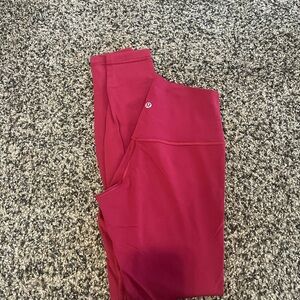 lululemon align 25” raspberry size 6